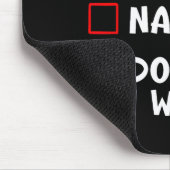 Nice Naughty Do What I Want Funny Christmas List Muismat (Hoek)