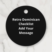 Nice Naughty Dominican Christmas List Bedankjes Labels (Achterkant)