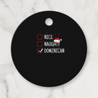 Nice Naughty Dominican Christmas List  Bedankjes Labels