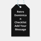 Nice Naughty Dominican Christmas List  Cadeaulabel (Achterkant)