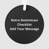 Nice Naughty Dominican Christmas List  Ornament (achterkant)