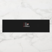 Nice Naughty Dominican Christmas List Waterfles Etiket (Enkel label)