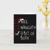 Nice Naughty een beetje van beide kerstlijstjes Sa Kaart (Gele Bloem)