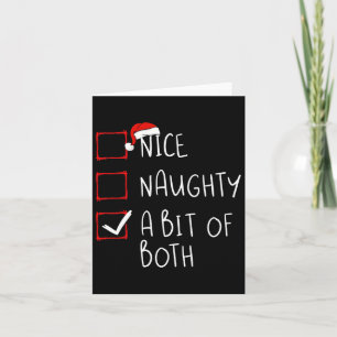 Nice Naughty een beetje van beide kerstlijstjes Sa Kaart