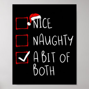 Nice Naughty een beetje van beide kerstlijstjes Sa Poster