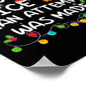 Nice Naughty een poging tot grappige kerst Poster (Hoek)