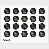 Nice Naughty een poging tot grappige kerst Ronde Sticker (Vel)