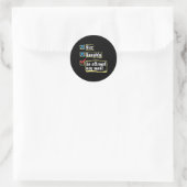 Nice Naughty een poging tot grappige kerst Ronde Sticker (Tas)