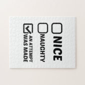 NICE NAUGHTY EEN POGING WERD GEMAAKT LEGPUZZEL (Horizontaal)