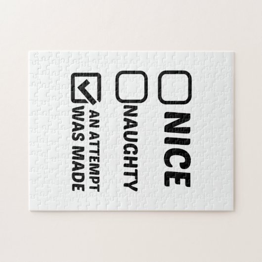 NICE NAUGHTY EEN POGING WERD GEMAAKT LEGPUZZEL (Horizontaal)