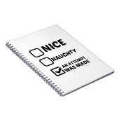 NICE NAUGHTY EEN POGING WERD GEMAAKT NOTITIEBOEK (Rechterzijde)