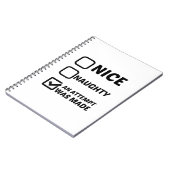 NICE NAUGHTY EEN POGING WERD GEMAAKT NOTITIEBOEK (Linkerzijde)