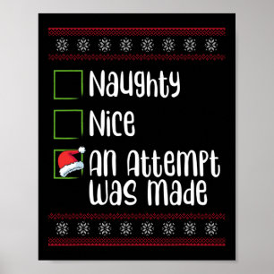 Nice Naughty en kerstavond Poster