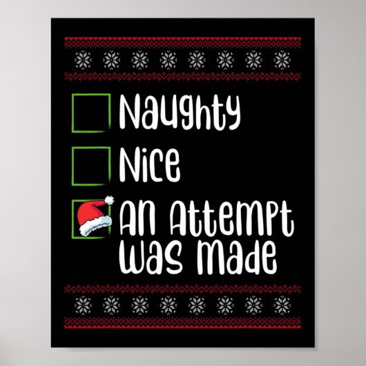 Nice Naughty en kerstavond Poster (Voorkant)