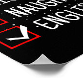 Nice Naughty English Christmas Checklist Funny Eng Poster (Hoek)