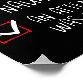 Nice Naughty Er werd een poging gedaan om de kerst Poster (Hoek)