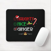 Nice Naughty Ginger Group Matching Christmas  Muismat (Met muis)