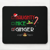 Nice Naughty Ginger Group Matching Christmas Muismat (Voorkant)