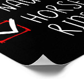 Nice Naughty Horse Rider List kerstkerstkerstkerst Poster (Hoek)