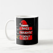 Nice Naughty I Didn't Do It Christmas List Santa C Koffiemok (Links)
