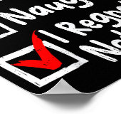 Nice Naughty I Regret Nothing Funny Christmas List Poster (Hoek)