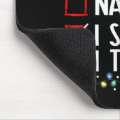 Nice Naughty I Swear I Tried Christmas List Santa Muismat (Hoek)