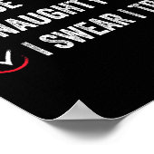 Nice Naughty I Swear I Tried Christmas List Xmas S Poster (Hoek)