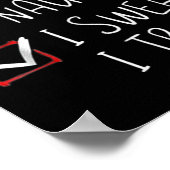 Nice Naughty I Swear I Tried Christmas Santa Graph Poster (Hoek)