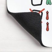 Nice Naughty I Swear I Tried Funny Christmas Check Muismat (Hoek)