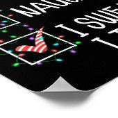 Nice Naughty I Swear I Tried Funny Christmas List Poster (Hoek)