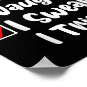 Nice Naughty I Swear I Tried Funny Christmas List Poster (Hoek)