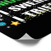 Nice Naughty I Swear I Tried Funny Christmas List Poster (Hoek)