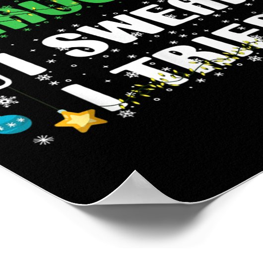 Nice Naughty I Swear I Tried Funny Christmas List  Poster (Hoek)