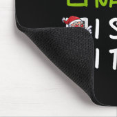 Nice Naughty I Swear I Tried Funny Christmas Pajam Muismat (Hoek)