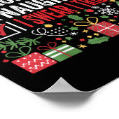 Nice Naughty I Swear I Tried Funny Christmas Santa Poster (Hoek)