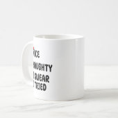 Nice Naughty I Swear I Tried  Koffiemok (Voorkant links)