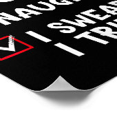 Nice Naughty I Swear I Tried List Christmas Santa  Poster (Hoek)