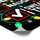 Nice Naughty I Swear I Tried Shirt Funny Christmas Poster (Hoek)