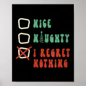 Nice Naughty I Swear I Tried V-neck  Poster (Voorkant)