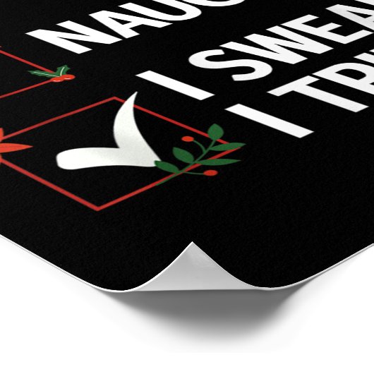 Nice Naughty I Swear I Tried Xmas Family Merry Chr Poster (Hoek)