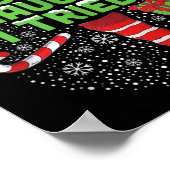 Nice Naughty I Tried Christmas Humor Xmas Clothing Poster (Hoek)