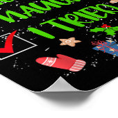Nice Naughty I Tried Christmas List Men Women Kids Poster (Hoek)