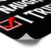 Nice Naughty - I Tried Christmas List Poster (Hoek)