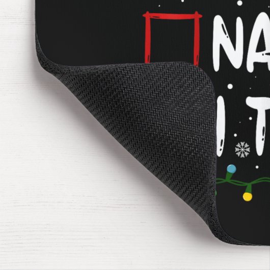 Nice Naughty I Tried Christmas List Santa Claus Fu Muismat (Hoek)