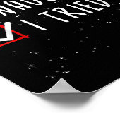 Nice Naughty I Tried Christmas List Santa Claus  Poster (Hoek)