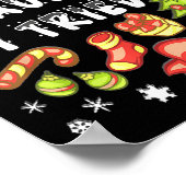 Nice Naughty I Tried Funny Candy Christmas Pajama  Poster (Hoek)