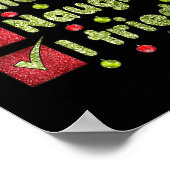 Nice Naughty I Tried Funny Christmas Family Matchi Poster (Hoek)