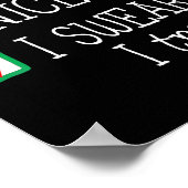 Nice Naughty I Tried Funny Christmas Family Pajama Poster (Hoek)