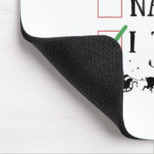 Nice Naughty I Tried Funny Christmas List Muismat (Hoek)