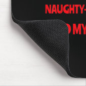 Nice Naughty I Tried Funny Christmas Matching Muismat (Hoek)